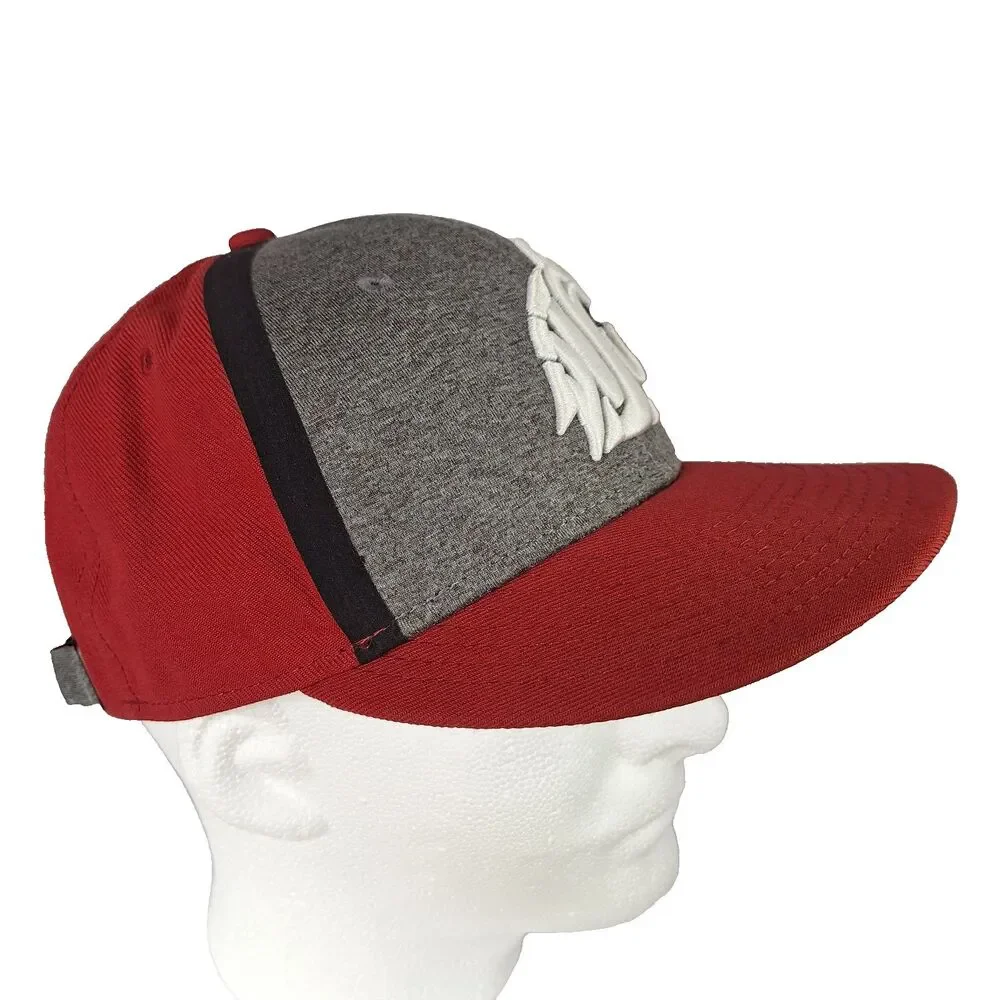 Washington State WSU Cougars Strapback Nike TRUE  Hat Crimson/Gray Cap Football